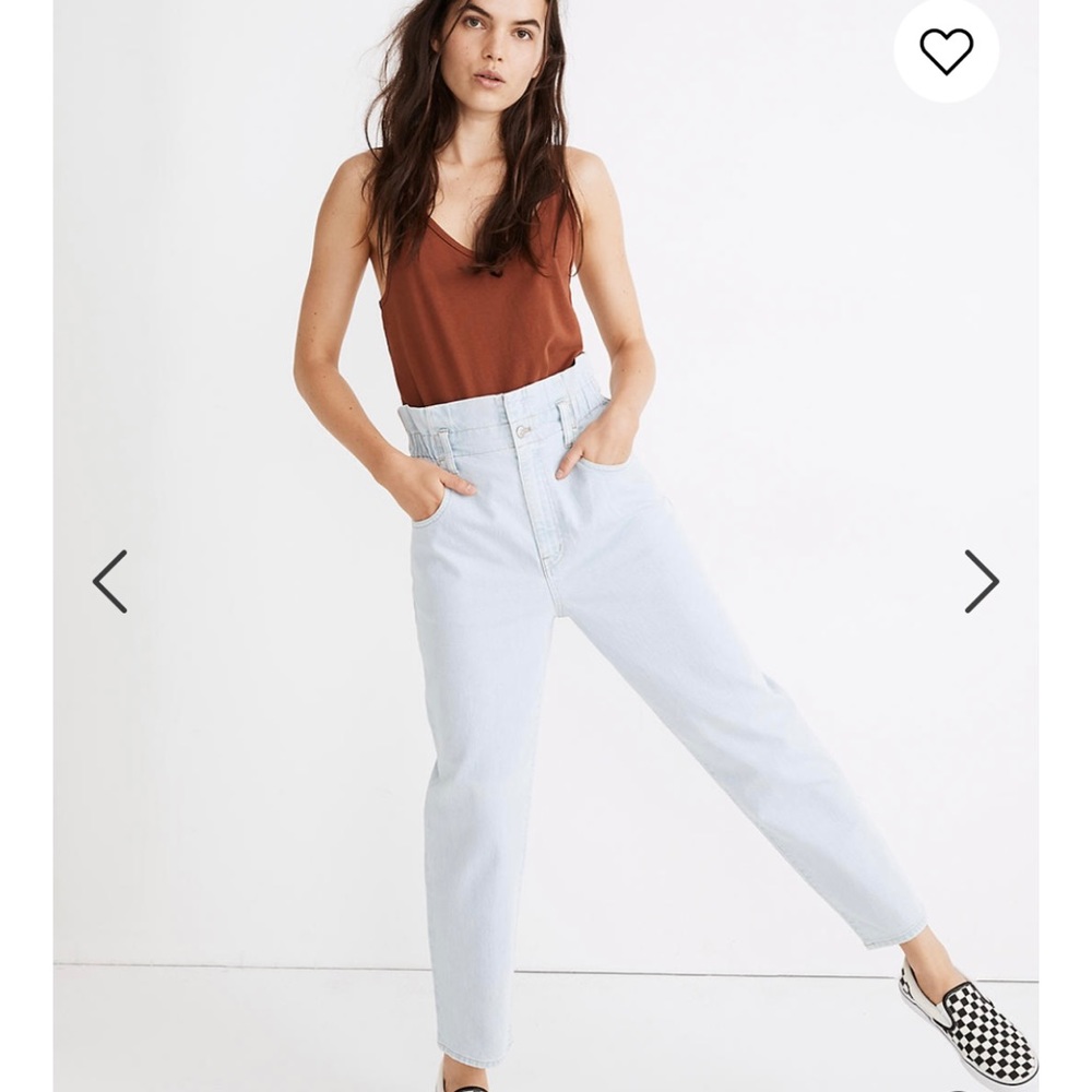 Madewell Paperbag Classic Straight Jeans